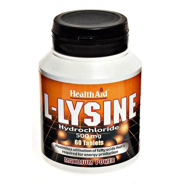 L-LISINA HCI 500MG HEALTH AID - 60 COMP aloe