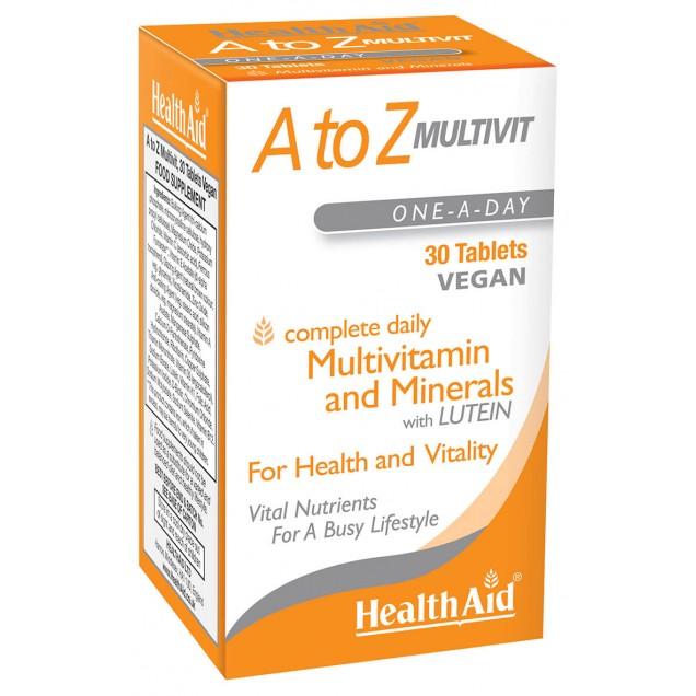 MULTI A-Z+LUTEINA HEALTH AID - 90 COMP aloe