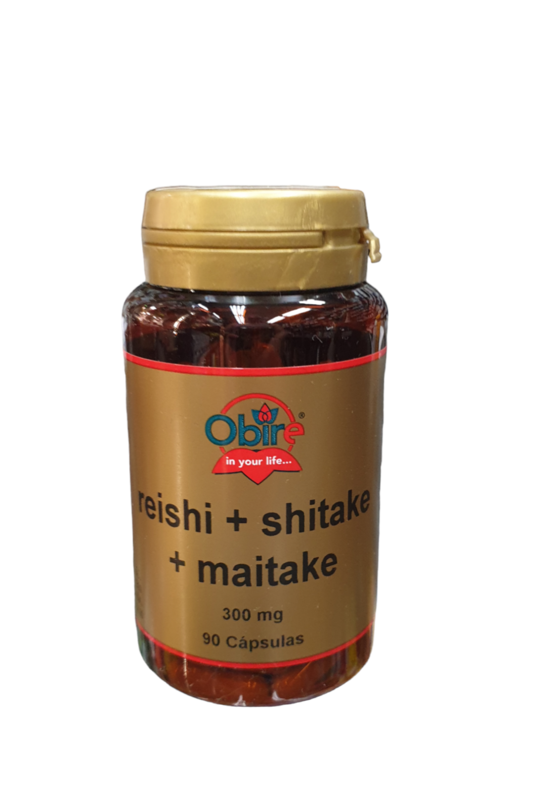 REISHI/SHITAKE/MAITAKE 300MG - 90 CAPS OBIRE aloe