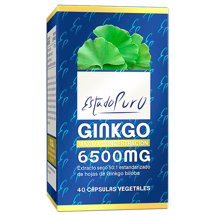 GINGO BILOBA - 40 CAPS ESTADO PURO aloe
