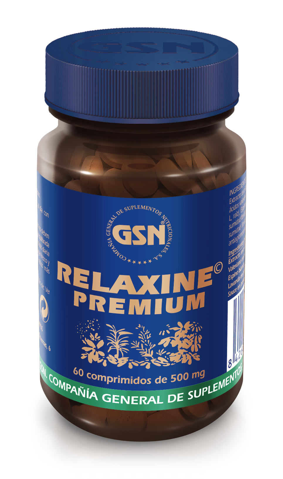 RELAXINE PREMIUM GSN - 60COMP aloe