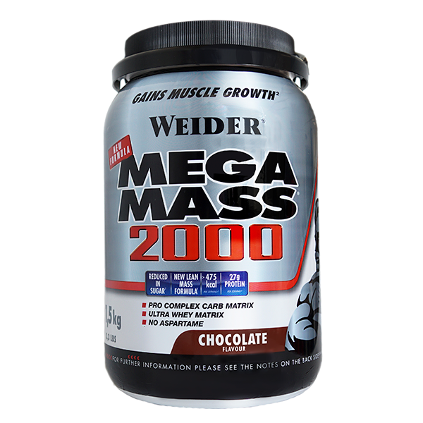 MEGA MASS 2000 CHOCO - 1.5KG WEIDER aloe