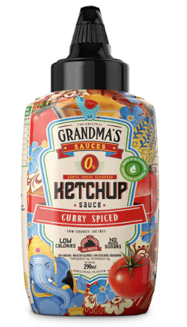 SALSA KETCHUP/CURRY - 290ML aloe