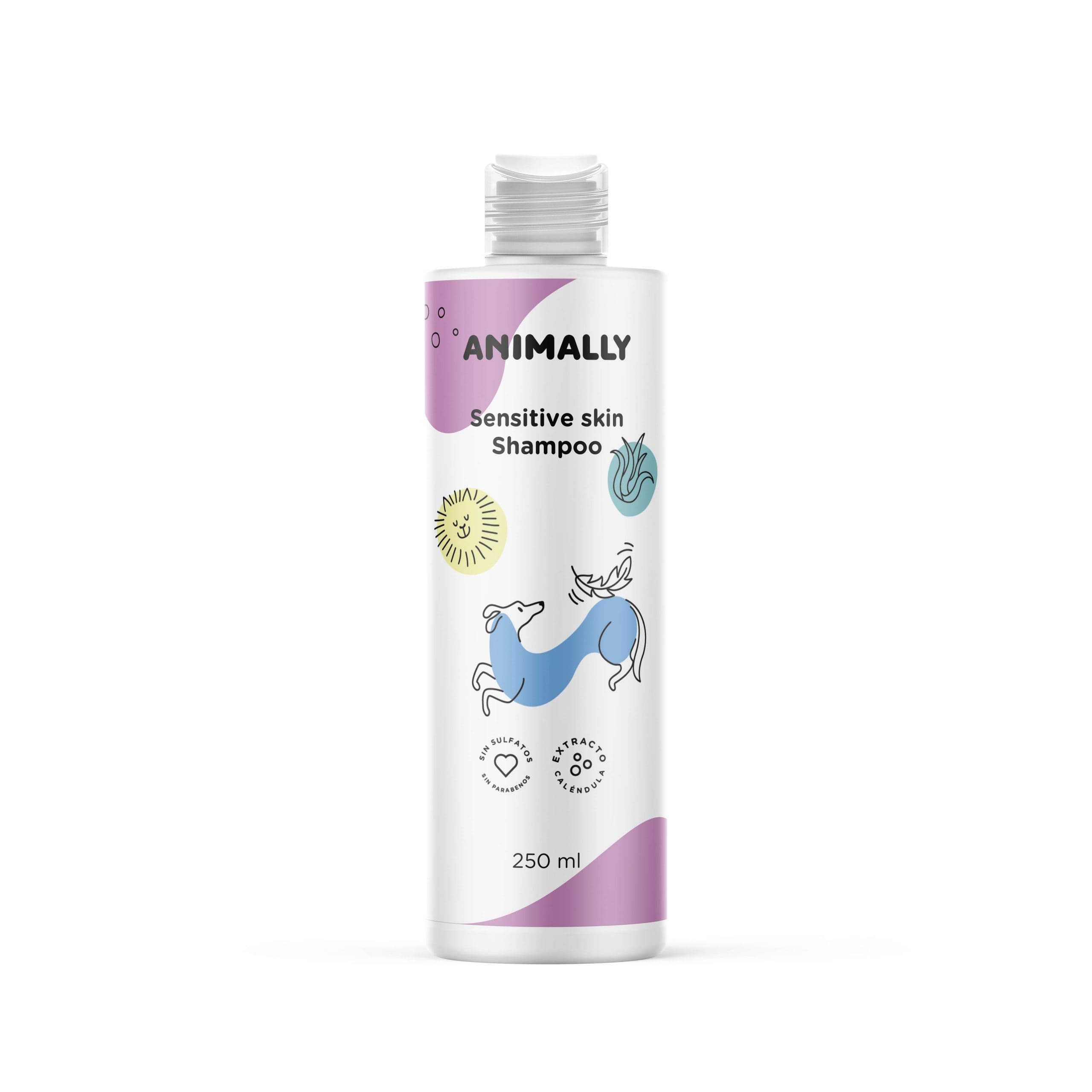 CHAMPU SENSITIVO ANIMALLY -250ML aloe