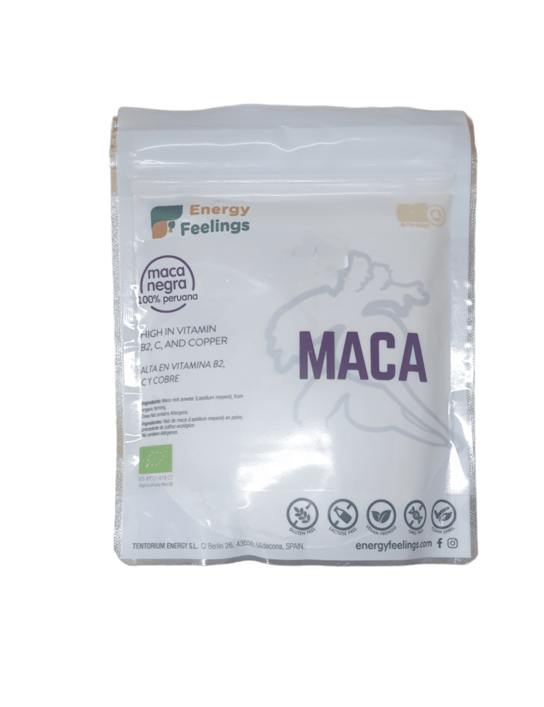 MACA NEGRA - 200GR ENERGY FEELINGS aloe