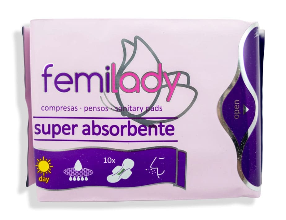 COMPRESA DIA - 10 UDS FEMILADY aloe