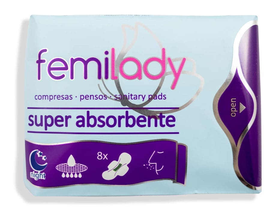 COMPRESA NOCHE - 10UDS FEMILADY aloe