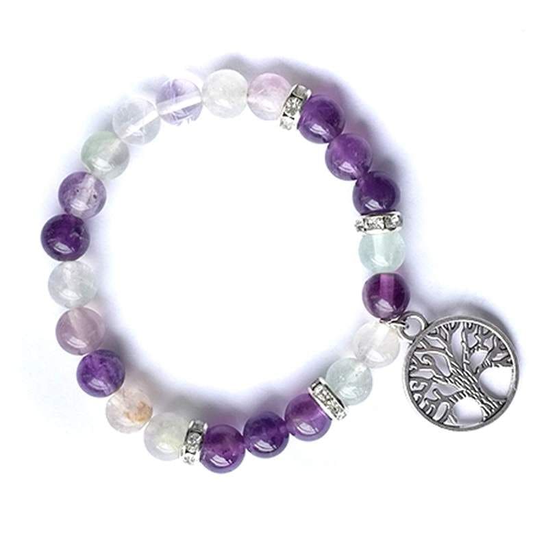 PULSERA SIMBOLO FLOR VIDA - 8MM aloe
