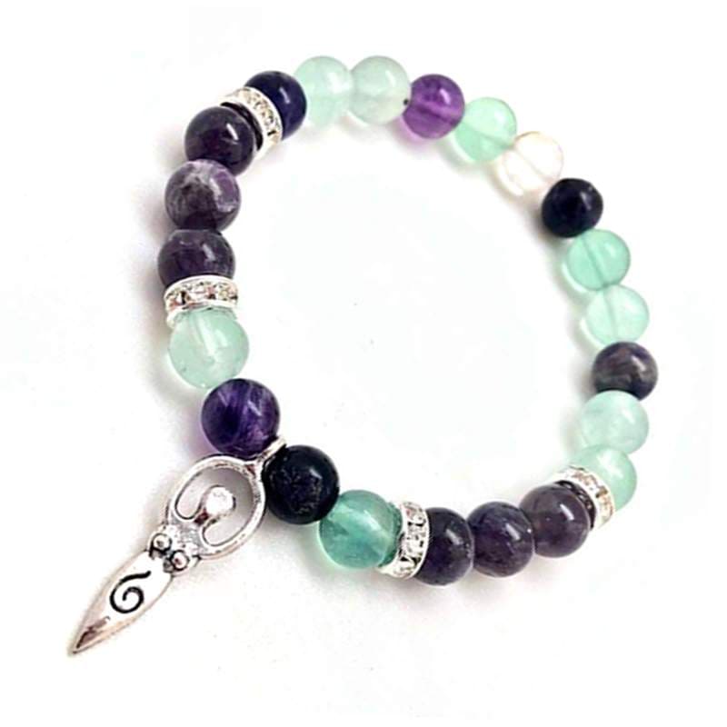 PULSERA SIMBOLO DIOSA - 8MM aloe