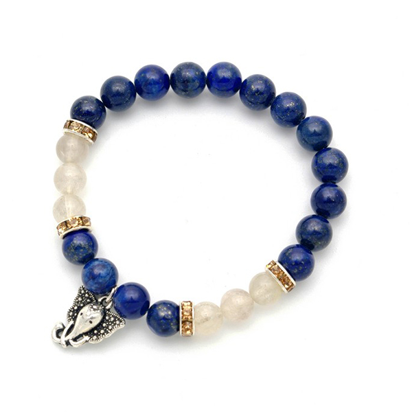 PULSERA SIMBOLO GANESHA - 8MM aloe