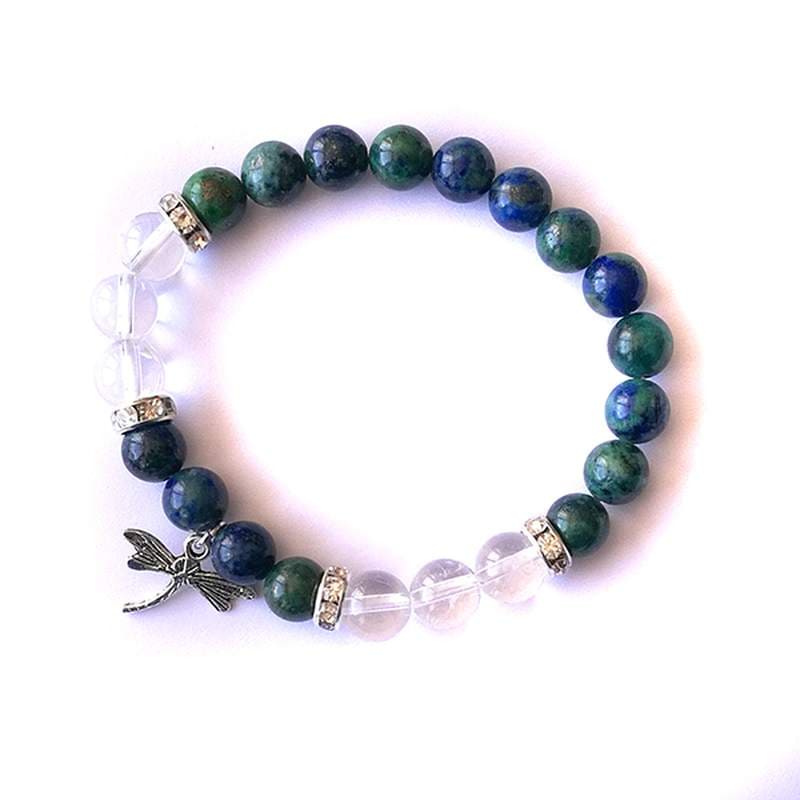 PULSERA SIMBOLO LIBELULA - 8MM aloe